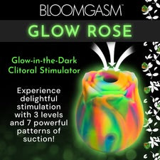 Bloomgasm Glow Rose Glow-in-the-Dark Rose Clit Stimulator