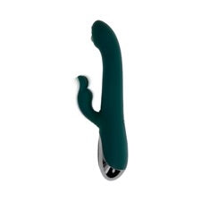 Evolved Rabbit Tap Tap Rechargeable Vibrating Dual Stimulator Silicone Green