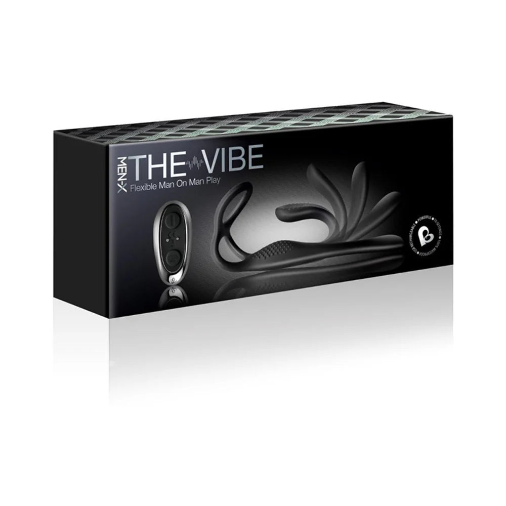 The-Vibe C-Ring and P-Spot Stimulator Black Valentine’s Day